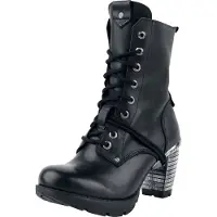 New rock Boot Damen Trail Negro Tacon Acero schwarz EU37