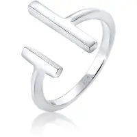 Elli Ring 925 Sterling Silber Geo in Silber | Gr.: onesize