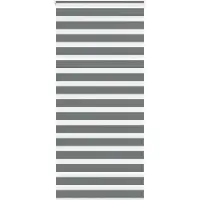 vidaXL Doppelrollo Dunkelgrau 115x200 cm Stoffbreite 110,9 cm Polyester