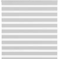 vidaXL Doppelrollo Hellgrau 145x100 cm Stoffbreite 140,9 cm Polyester