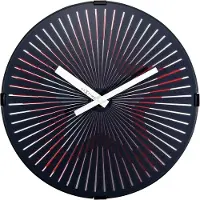 Nextime Wanduhr Motion Star Red Bewegungsuhr Ø 30 cm