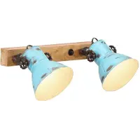 vidaXL Wandleuchte 25 W Blau 45x25 cm E27