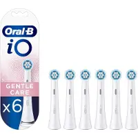 Oral-B iO Gentle Clean Aufsteckbürsten 6 Stück, Original, für empfindliches Zahnfleisch, iO Serie