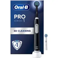 Oral-B Pro Series 1, Erwachsener, Vibrierende Zahnbürste, Schwarz, Weiß, 2 min, Schwarz, Rund