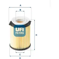 Ufi Ölfilter MERCEDES-BENZ,INFINITI 25.178.00 2701800109,A2701800009,A2701800109 Motorölfilter,Filter für Öl 15208HG00D,2701800009