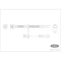 CORTECO Bremsschlauch 49374751