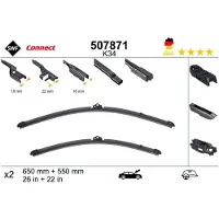 SWF Wischblatt [Hersteller-Nr. 507871] für Citroën, Peugeot, Opel, Mercedes-Benz, Fiat, Renault