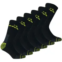 Diadora Unisex Arbeitssocken, 6er Pack - Sportsocken, Baumwolle, Logo, einfarbig