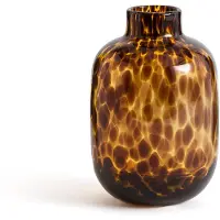 La redoute interieurs Vase Fauvita, Bernsteinfarbenes Glas, H. 18 Cm