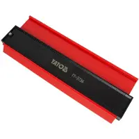 YATO YT-3736, Profile gauge, Schwarz, Rot, 26 cm, Kunststoff, 44 mm, 1,5 mm