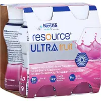 Nestle Health Science (Deutschland) GmbH Resource Ultra Fruit Waldbeere flüssig 4X200 ml
