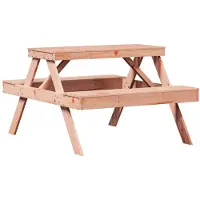 vidaXL Picknicktisch 105x134x75 cm Massivholz Douglasie
