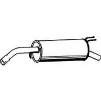 VEGAZ Endschalldämpfer FIAT,LANCIA FTS-427 51931488,6000628380,51799189 Endtopf,Auspuff Endtopf,Nachschalldämpfer,ESD