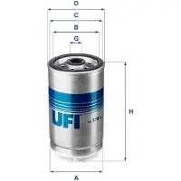 Ufi Kraftstofffilter MERCEDES-BENZ,MAN,SOLARIS 24.378.00 0018354447,A0018354447,51125030031 Leitungsfilter,Spritfilter 51125030009,51125030028