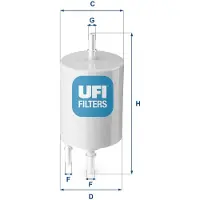 Ufi Kraftstofffilter 31.854.00