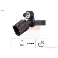 EPS ABS Sensor Raddrehzahl Hinten Rechts für VW POLO (AW1, BZ1) 1.960.222