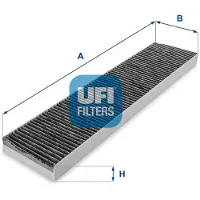 Ufi 54.118.00 Innenraumfilter Pollenfilter für VW SHARAN (7M8, 7M9, 7M6) Aktivkohle
