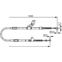 Bosch Seilzug, Feststellbremse 1 987 482 158