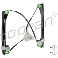 Topran 111 263 Elektrischer Fensterheber Vorne Links für VW POLO (9N) Polo Limousine (9A4, 9A2, 9N2, 9A6)