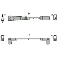 ASTEMO Hüco Zündleitungssatz [Hersteller-Nr. 134786] für VW, Seat