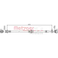 METZGER Bremsschlauch 4111834