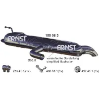 ERNST Endschalldämpfer 155083