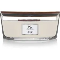 Woodwick White Teak 453g Kerze