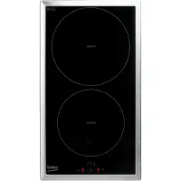 Beko HDMI 32400 DTX, Schwarz, Integriert, 50 cm, Zonen-Induktionskochfeld, Glas, 2 Zone(n)