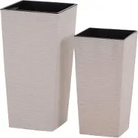 Siena Garden ECO Gefäß Nizza 30cm weiß