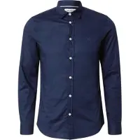 Scotch & Soda Cotton Poplin Slim-fit Shirt Navy Größe: M | Casual hemden Outlet | Herren | Blau