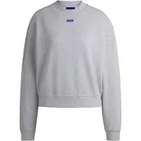 HUGO Sweatshirt aus Baumwoll-Terry mit Logo-Badge Grösse M