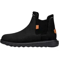 HEY DUDE Chelsea Boots Herren Schwarz Leder