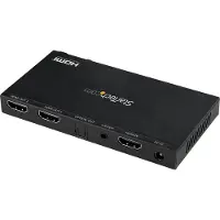 StarTech.com 2 Port HDMI Splitter (4K 60Hz, mit Scaler, HDCP 2.2, EDID Emulation, 7.1 Surround Sound) - Video-/Audio-Splitter - 2 x HDMI - Desktop