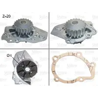 Valeo Kühlmittelpumpe Wasserpumpe passend für PEUGEOT 205 II (20A/C) 506014