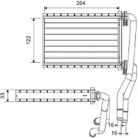Valeo 811535 Wärmetauscher Innenraumheizung Kühler