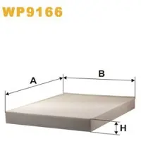 WIX FILTERS Filter, Innenraumluft WP9166