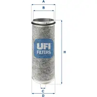 Ufi Luftfilter 2728800 158mm