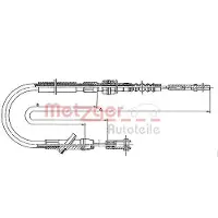 METZGER 18.601 Kupplungsseil Seilzug für SUZUKI Samurai SUV (SJ) 1877/1542mm