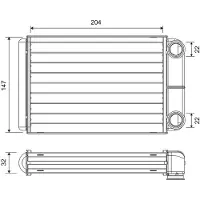 Valeo 811516 Wärmetauscher Innenraumheizung Kühler für OPEL ZAFIRA B (A05) Astra J Sports Tourer (P10) ASTRA J Astra K Sports Tourer (B16)