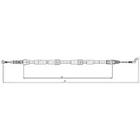 Textar Seilzug, Feststellbremse 44046500