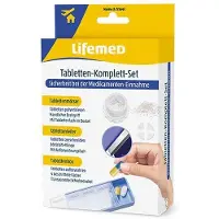 Lifemed 3 in 1 Set Tabletten-Komplett-Set (Tablettenmörser, Tablettenteiler und Tablettenbox) 40 St