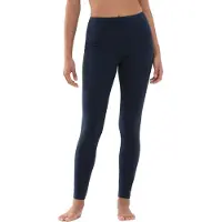 Mey Leggings "COTTON PURE", Damen, Gr. 40, N-Gr, blau (night blau), Single Jersey, Obermaterial: 94% Baumwolle, 6% Elasthan, lang, Hosen Leggings, Elastischer Bund