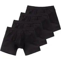 Schiesser Herren Shorts 4er Pack - Cotton Essentials, Authentic, Nadelzug, uni
