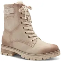s.Oliver Schnürstiefel Beige