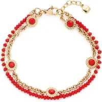 Leonardo 023546 Damen-Armband Florena Edelstahl Goldfarben