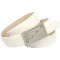 Anthoni Crown Ledergürtel , Herren, Gr. 100, weiß, Leder, unifarben, Gürtel Ledergürtel, in weiß