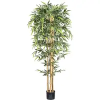 Creativ Green Kunstbaum "Bambus" mit echten Bambusstäben