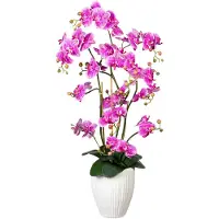 Creativ Green Kunstorchidee "Deko-Orchidee Phalaenopsis XL im Keramiktopf"