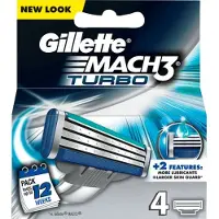 Gillette Ersatz-Rasierklingen Mach 3 Turbo Gillette (4 uds)