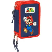 Super Mario - Mäppchen Federmappe, 36 Teile, 3-fach gefüllt